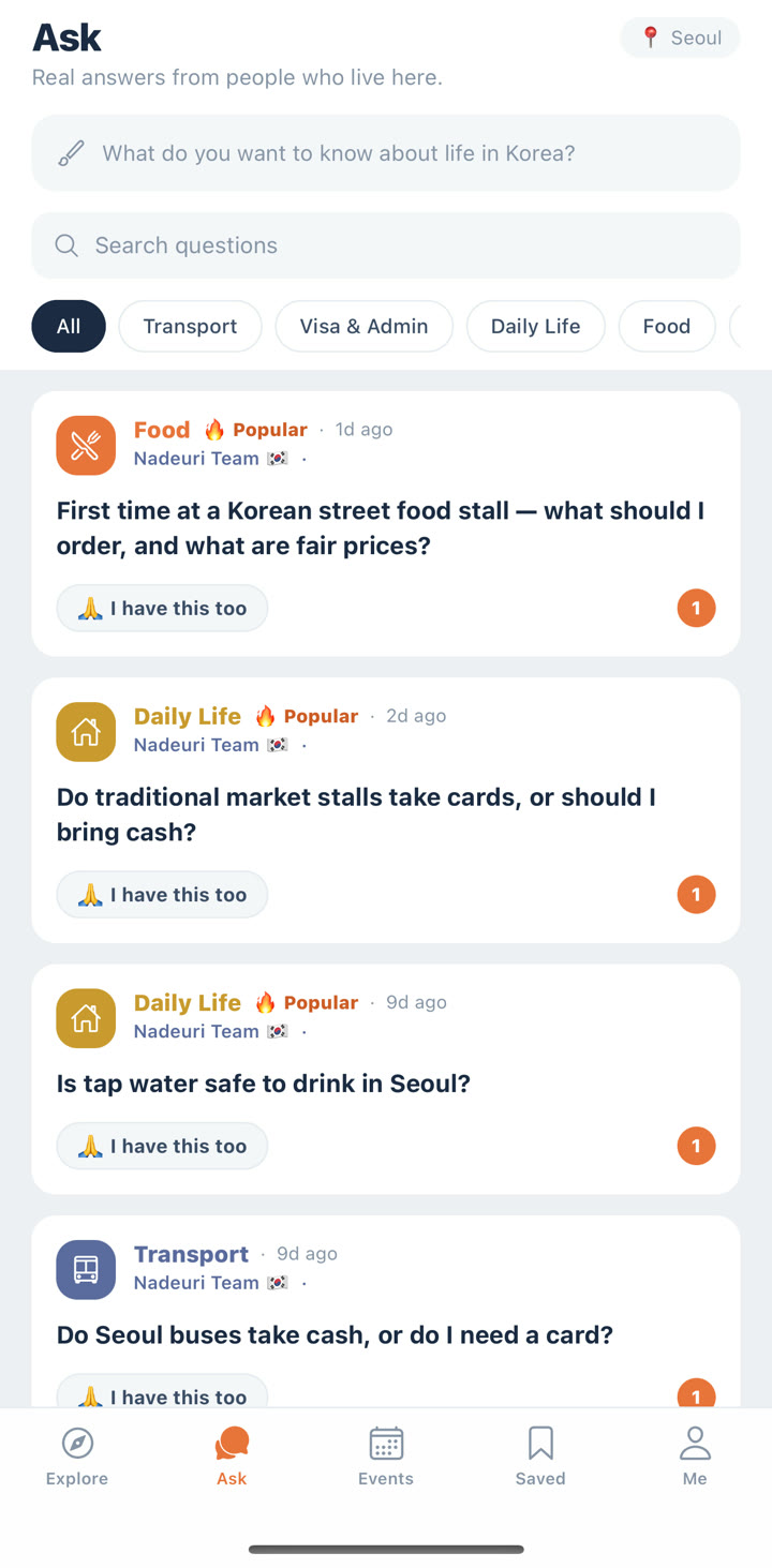 Ask people from your country